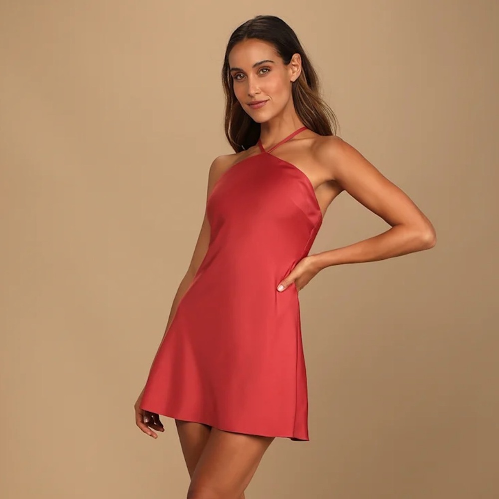 Lulu's Fit & Flare Mini Dress - Adjustable Straps - Size S - NWOT